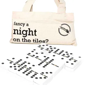 Double Six Dominoes Set   Travel Cotton Bag