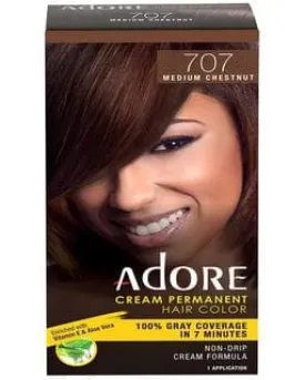 Adore Cream Permanent Hair Color - Medium Chestnut 707