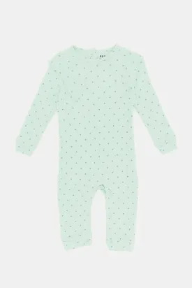 Babies Mint Printed Romper