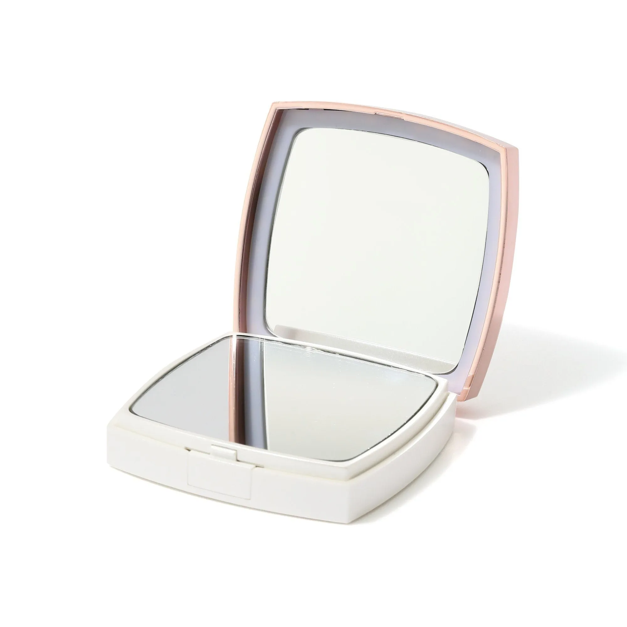 Blanche Led Compact Mirror White