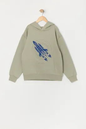 Boys NASA Embossed Fleece Hoodie