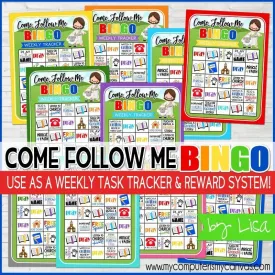 Come Follow Me {FAMILY} BINGO TASK TRACKER Printables