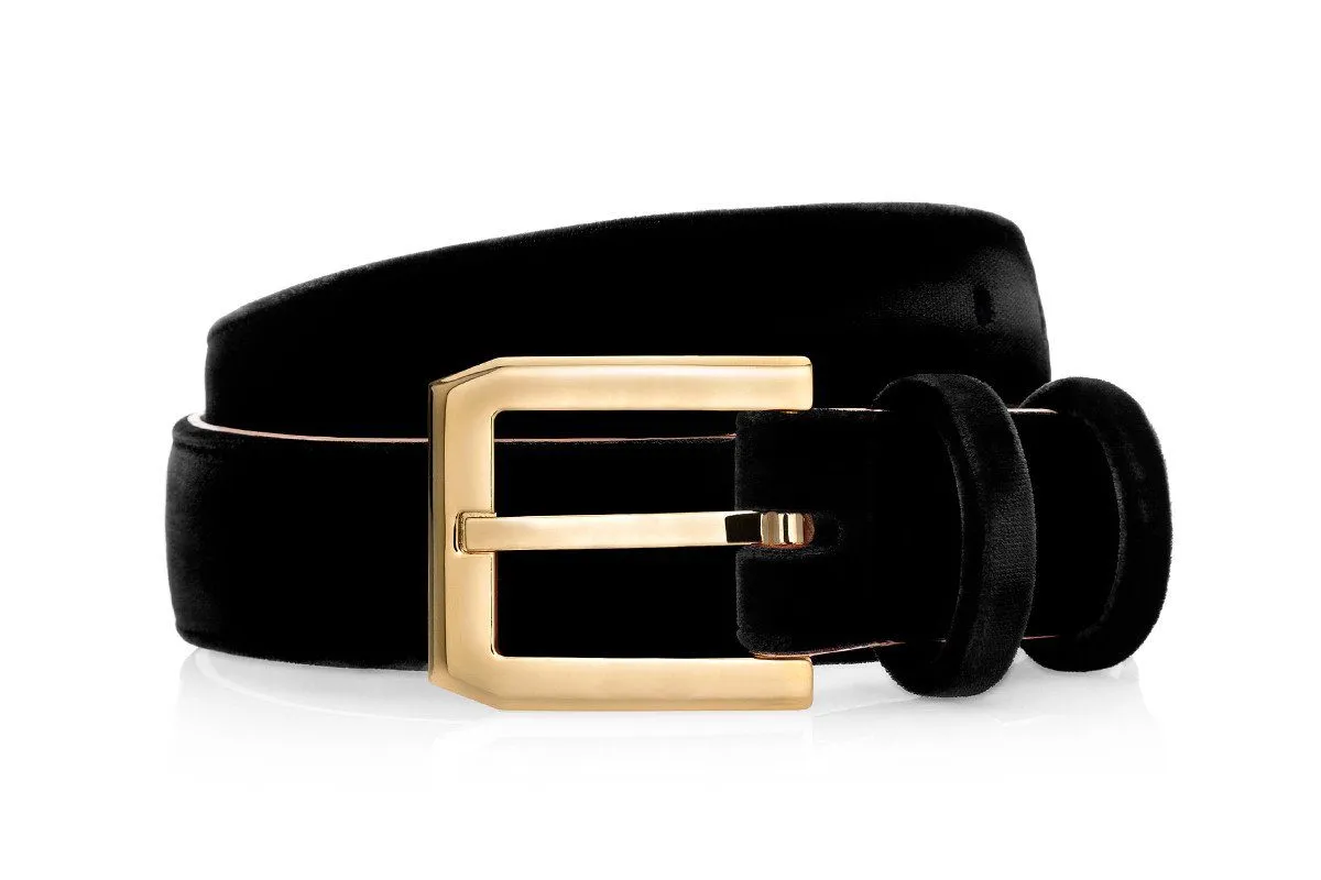 CREVEL VELOUR BLACK BELT