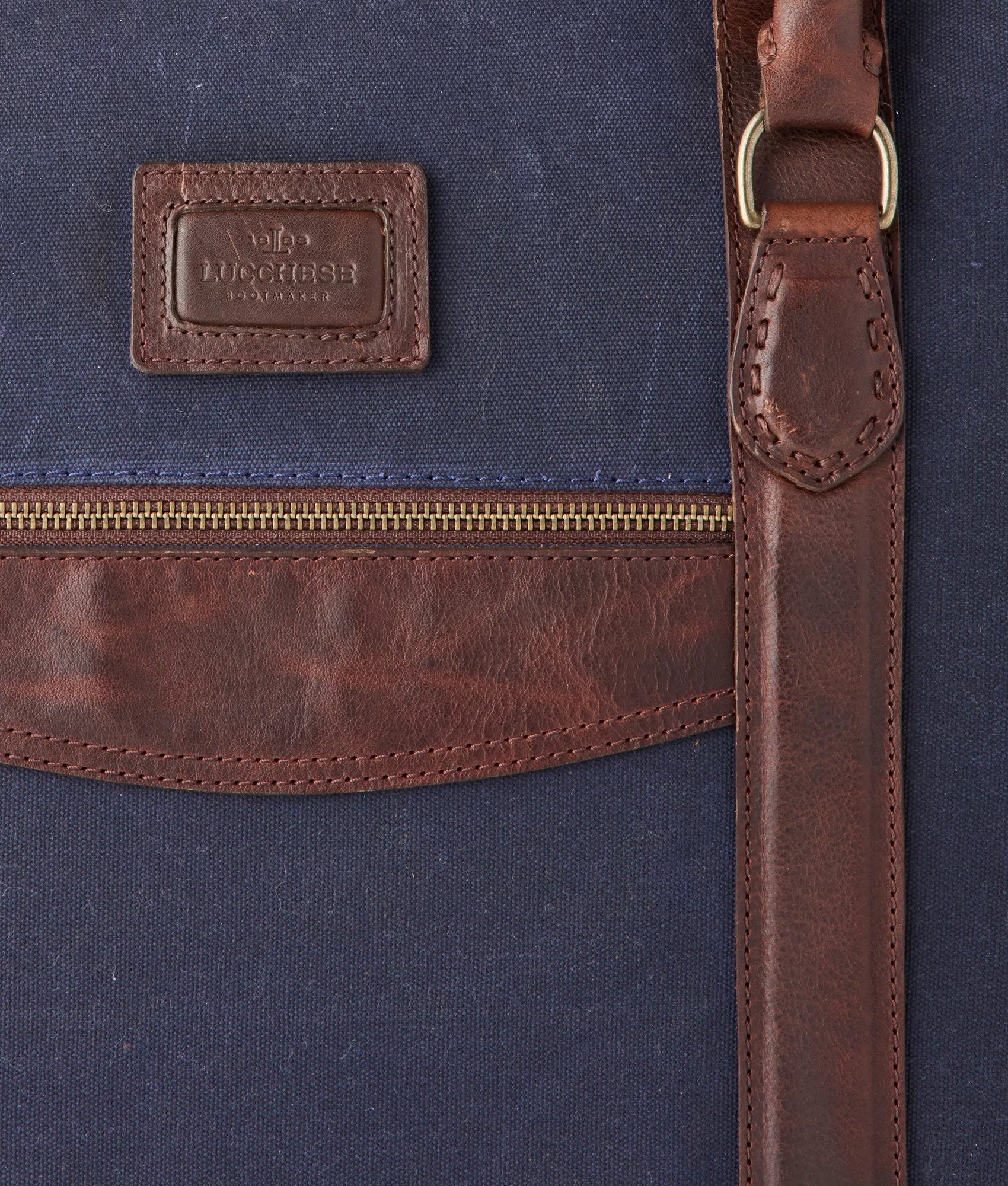 Everyday Waxed Canvas Cowboy Bag :: Navy