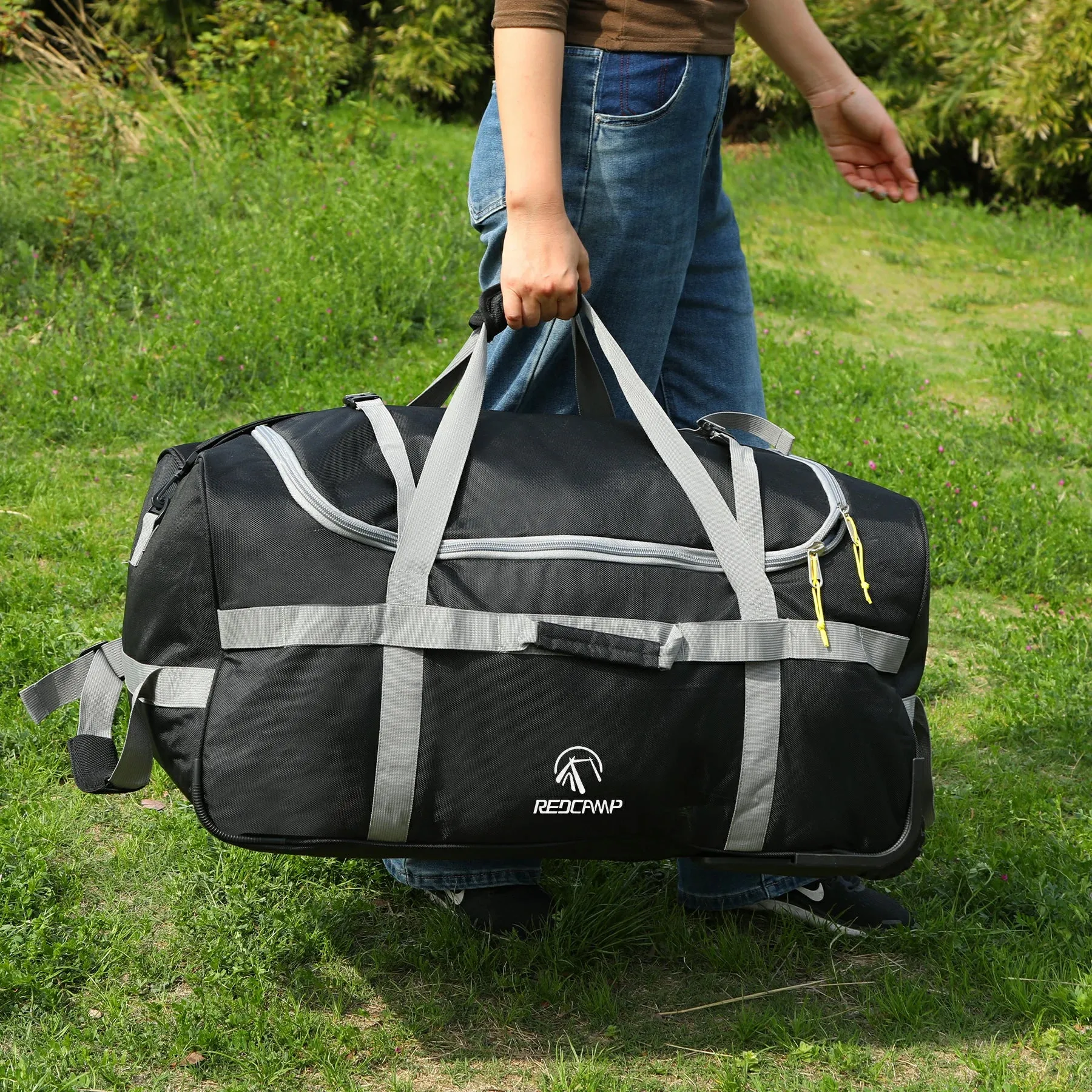 Foldable Duffle Bag with Wheels for Travel 85/120L