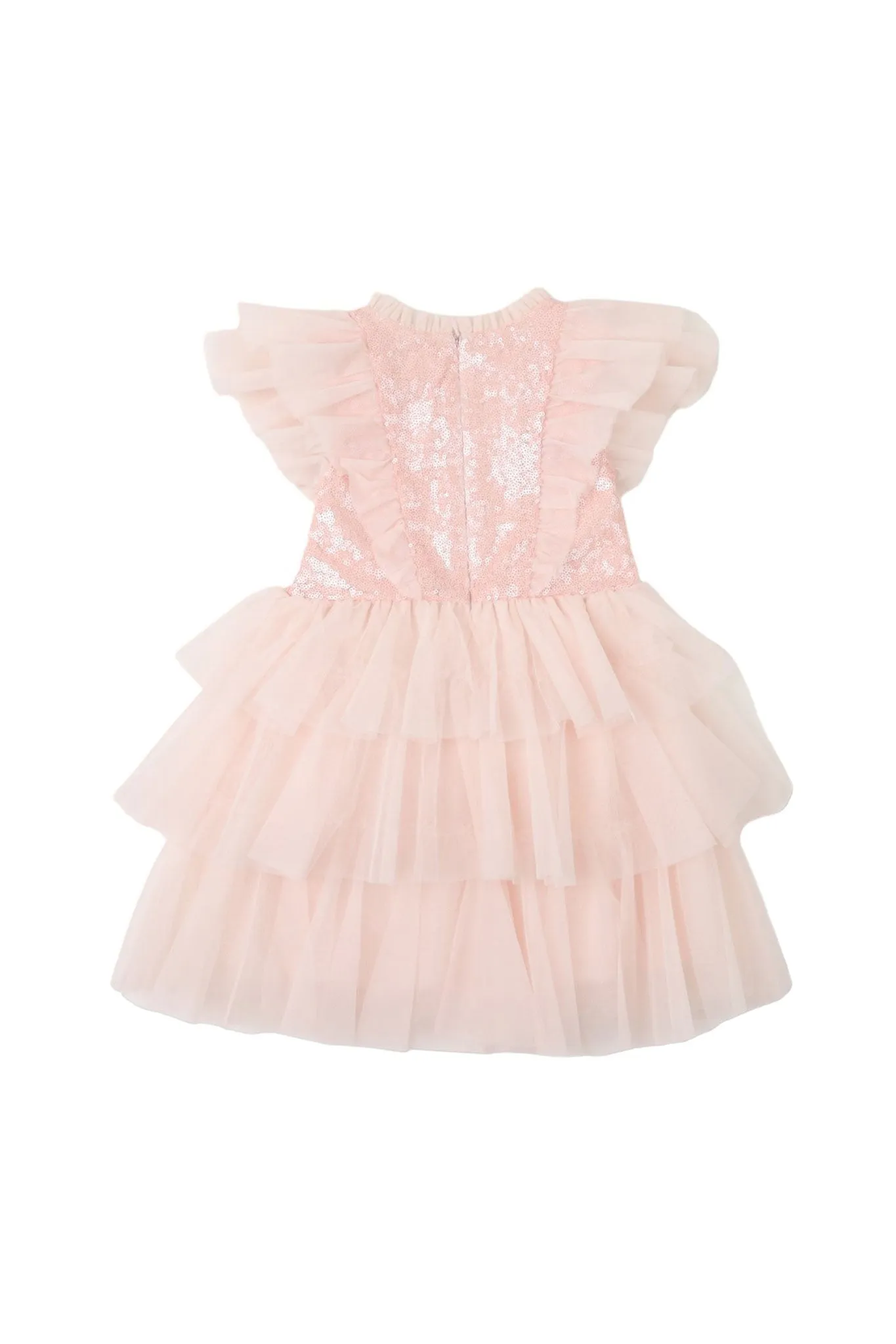 Gingersnaps Sequined W/Ruffles Tier Dress
