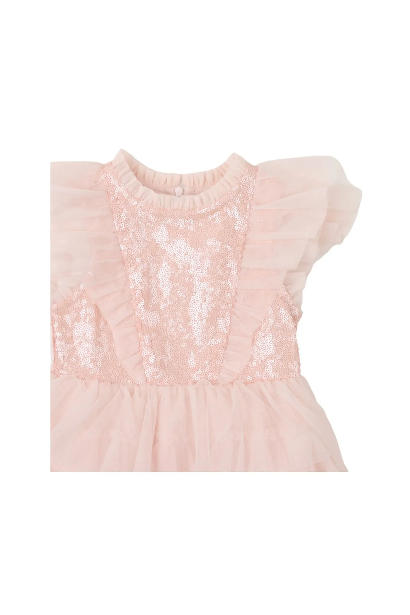 Gingersnaps Sequined W/Ruffles Tier Dress