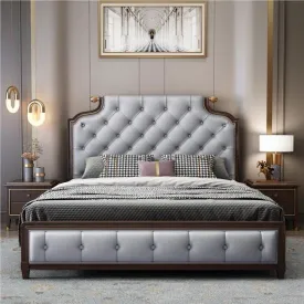 Hetix Premium Upholstered Bed With Storage in Leatherette