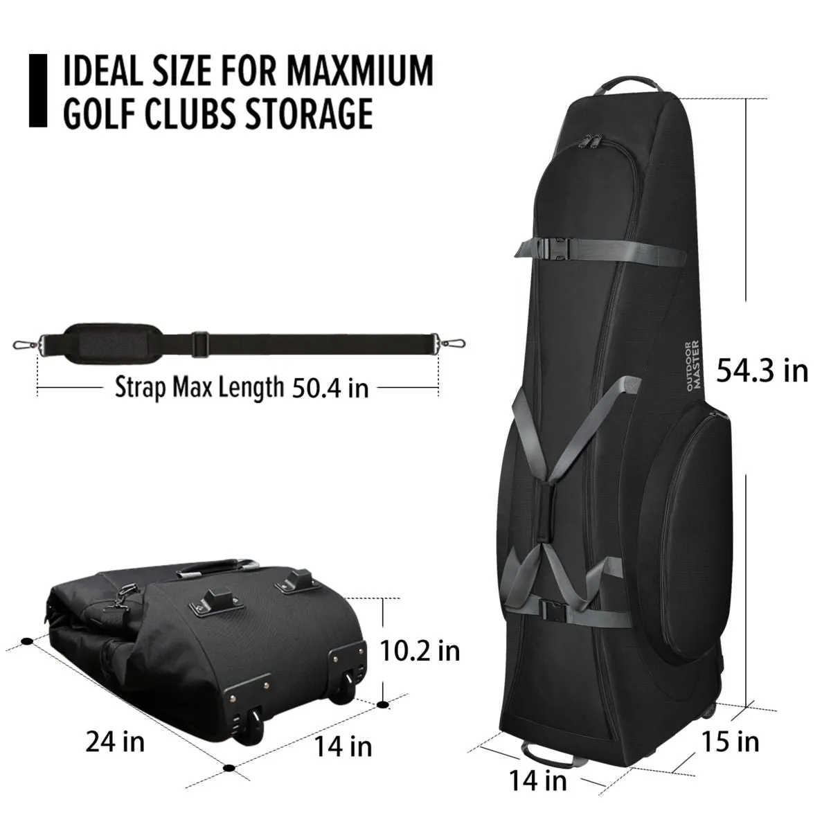 Horse Padded Golf Travel Bag