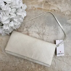 JBees JB18/094 Ivory Sinamay Clutch Wedding Bag