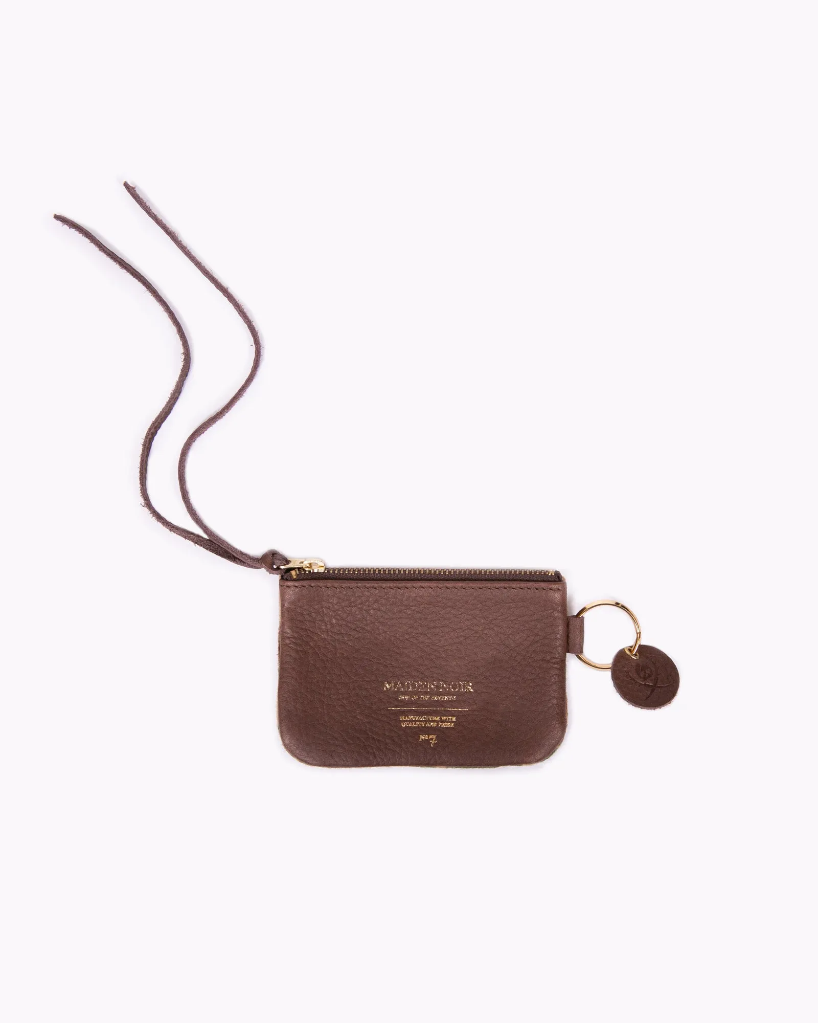 Leather Coin Purse - Dark Brown