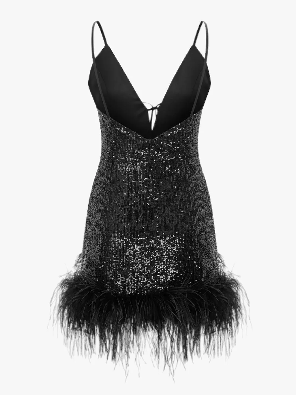 NIKA Sequin Mini Dress in Black