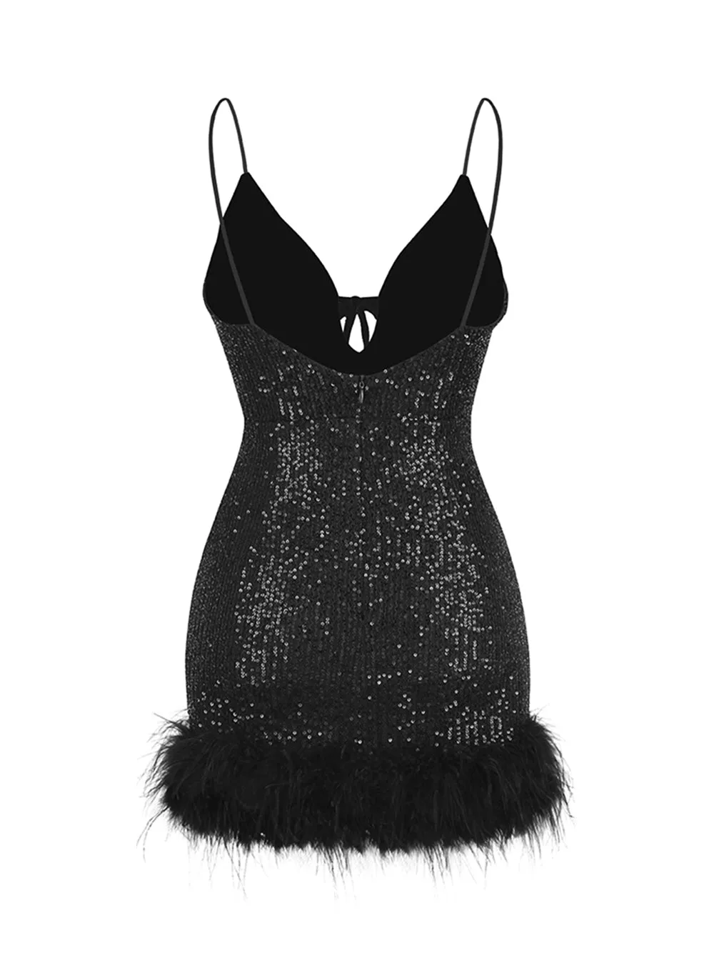 NIKA Sequin Mini Dress in Black