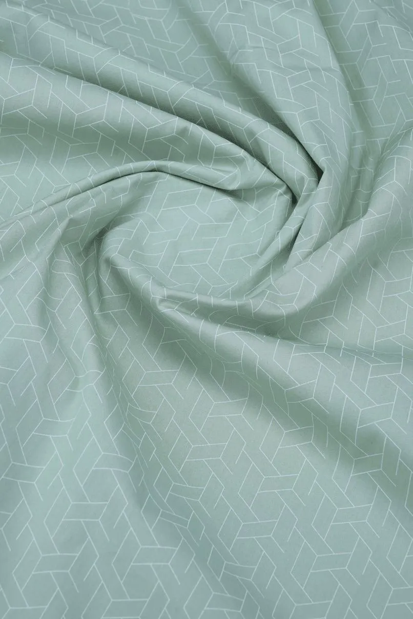Olive Maze Print -Full-Stain Proof