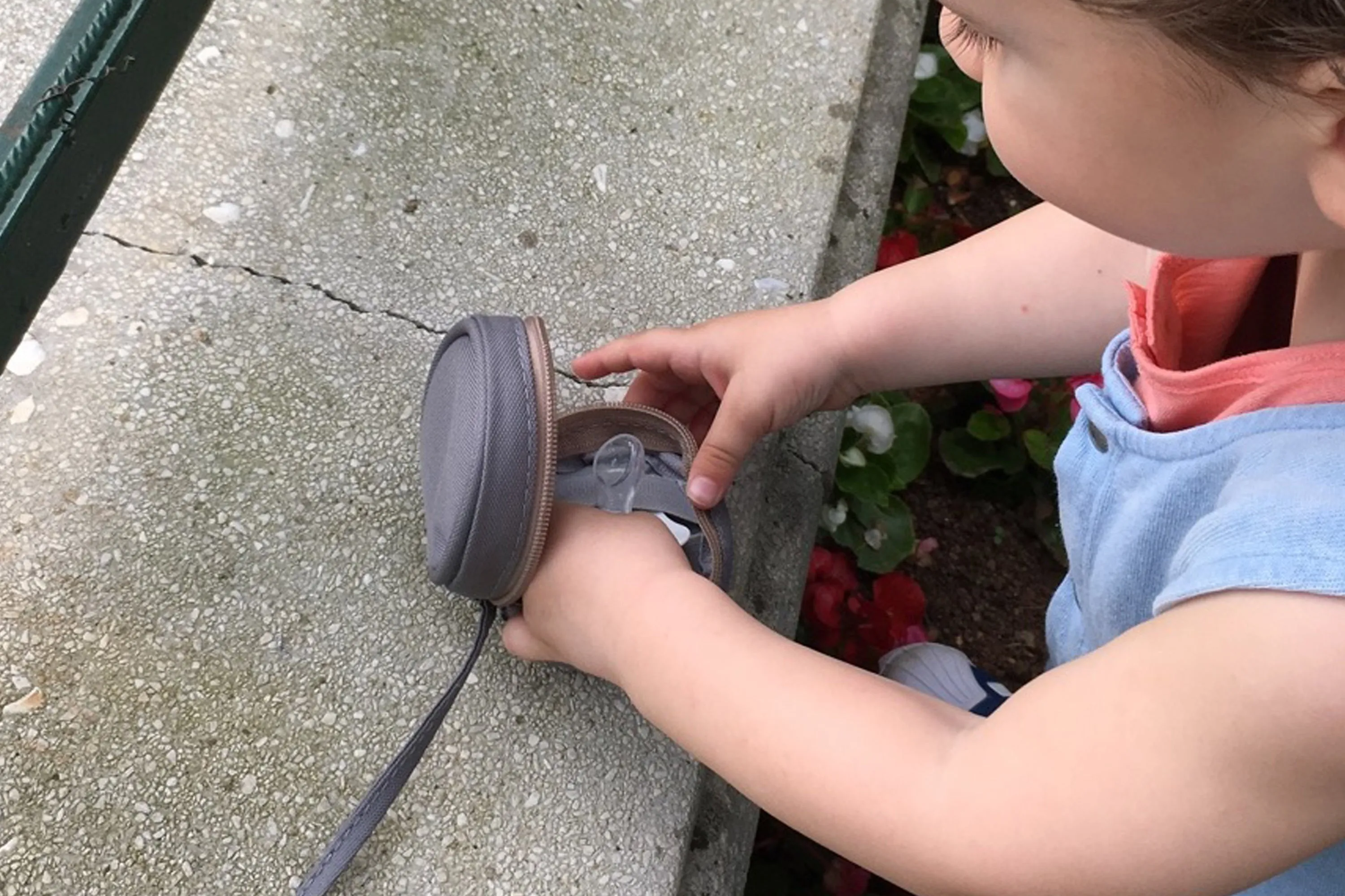 Pacifier Bag - Gray MINI