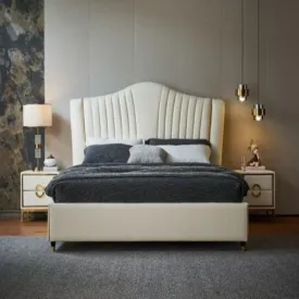 Practo Upholstered Bed with Storage In Leatherette