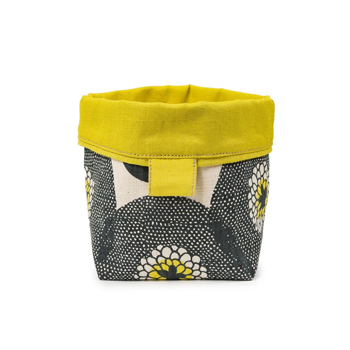 Reversible Soft Bucket - Flowerfields - Penny Black