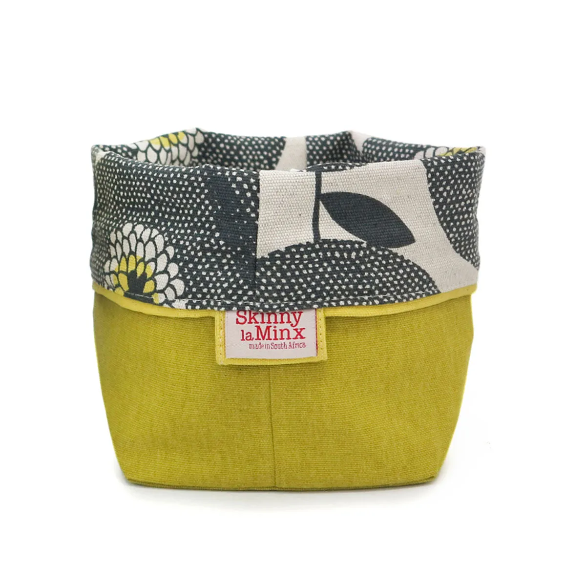 Reversible Soft Bucket - Flowerfields - Penny Black