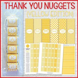 Thank You Nugget {Yellow Edition} PRINTABLE