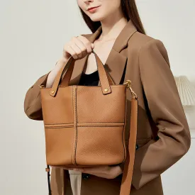 Women Fashoin Leather Cross Body Bucket Bag