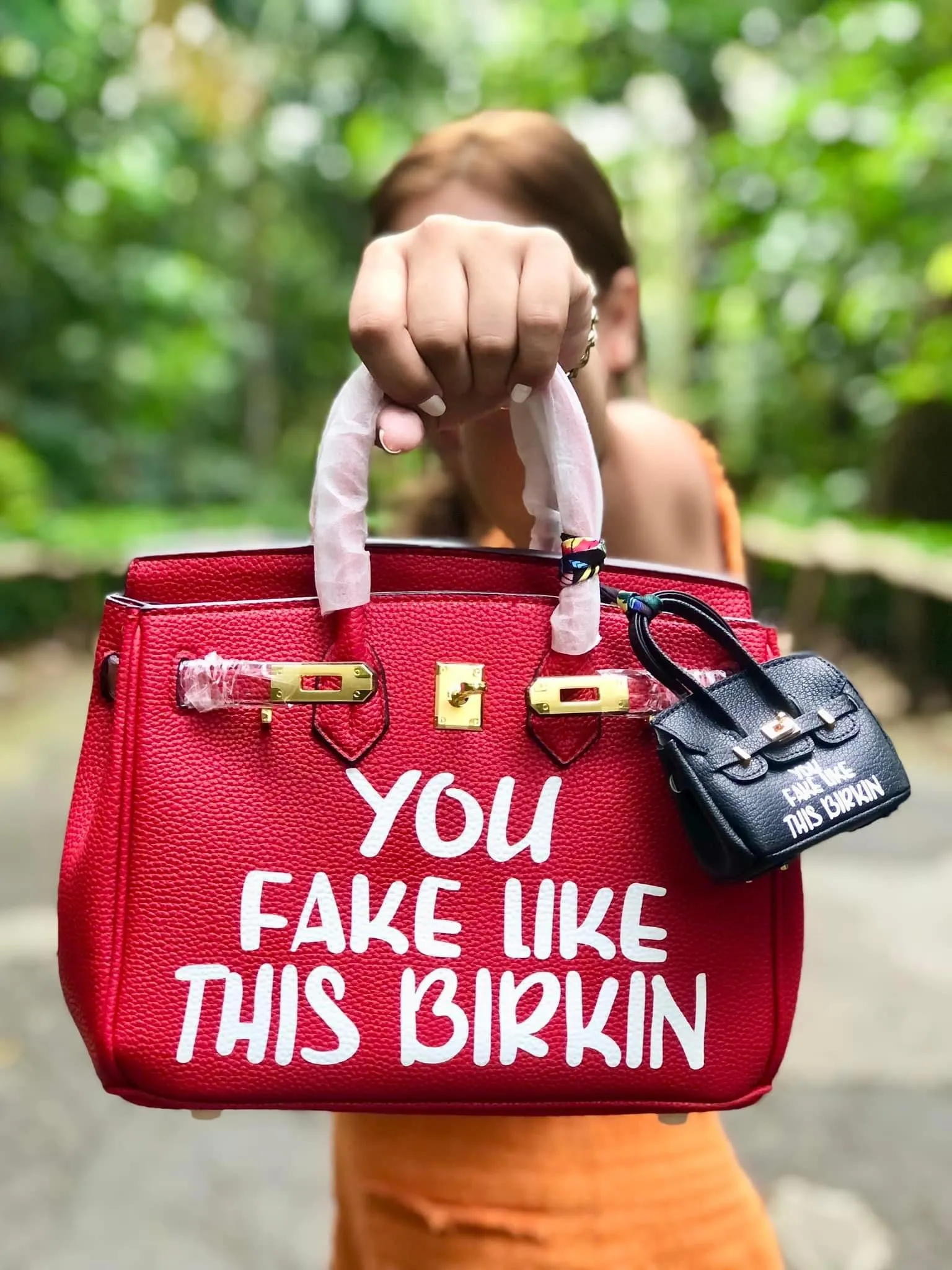 You Fake Like This Birkin - Custom Printed Graphic Bag